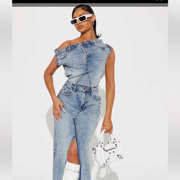 Fashion novaDenim maxi dress - Picture 1 of 12